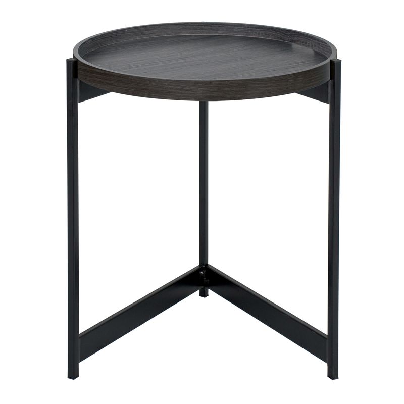 ​Tomal Round Table – Dark Oak Effect | Space-Smart Folding Table