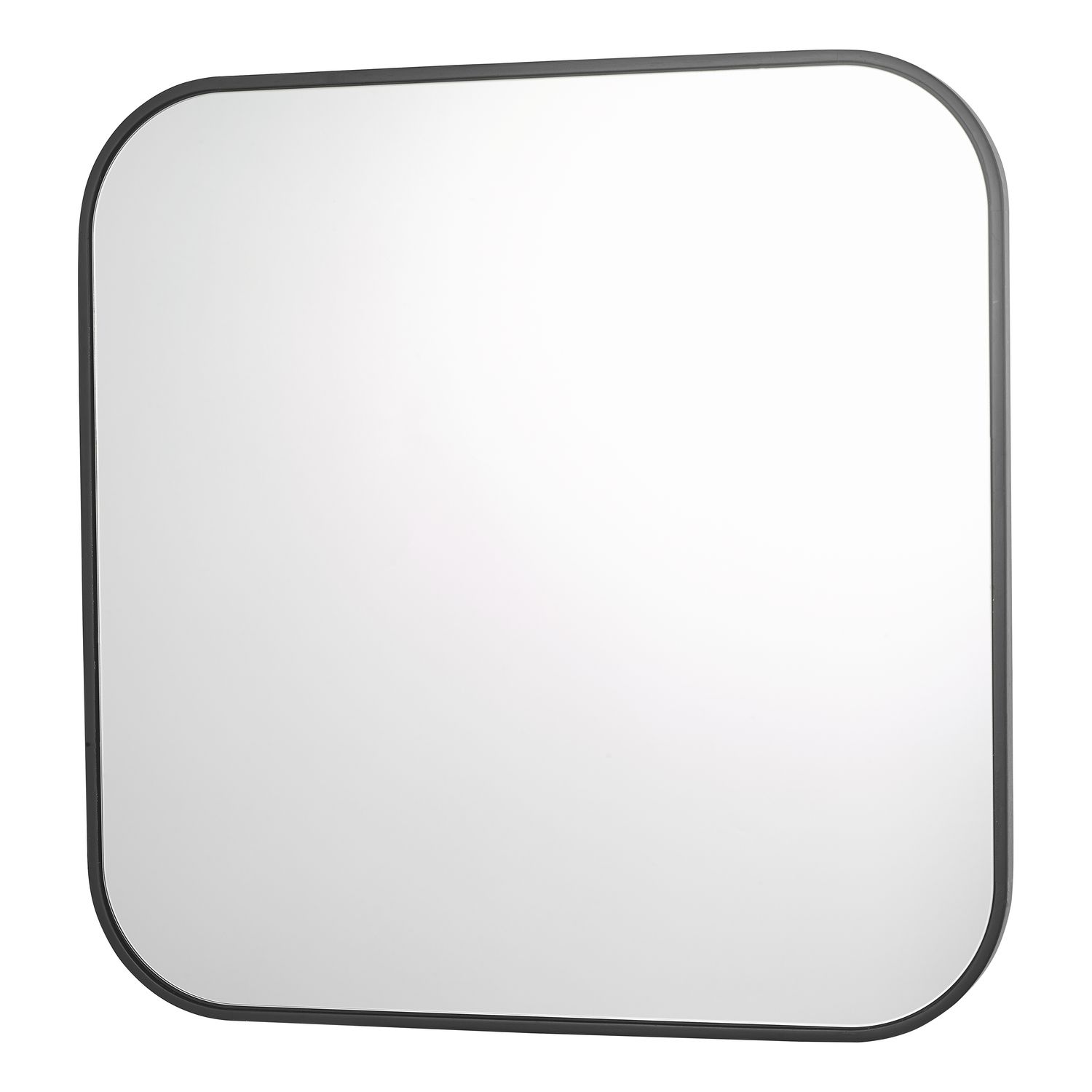 Firuz Square Mirror – Thin Matt Black Frame (60 x 60cm)