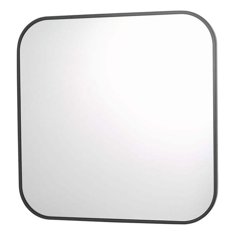 Firuz Square Mirror – Thin Matt Black Frame (60 x 60cm)
