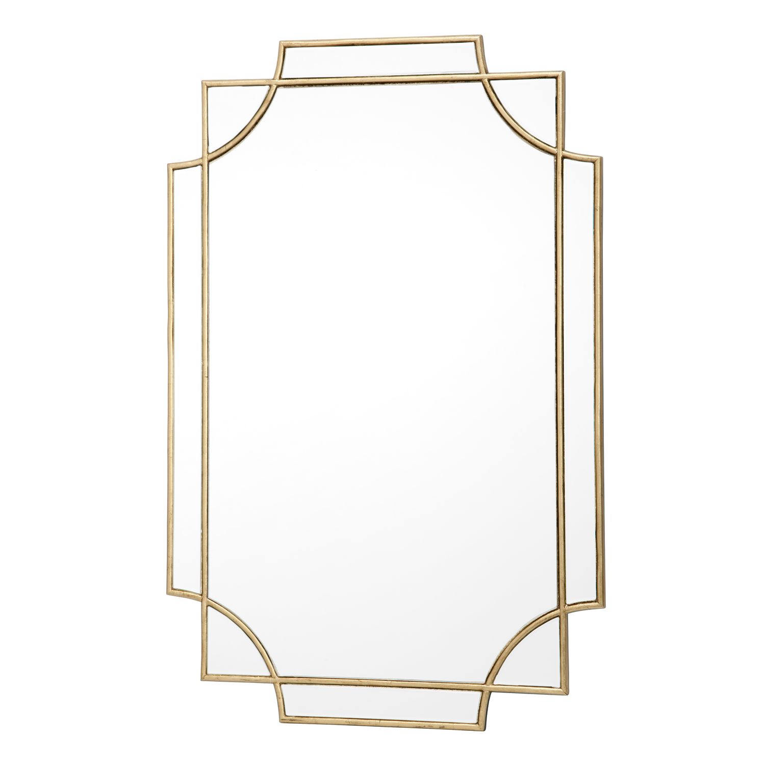 ​Guapo Rectangle Mirror – Gold Detail Frame (90x60cm)