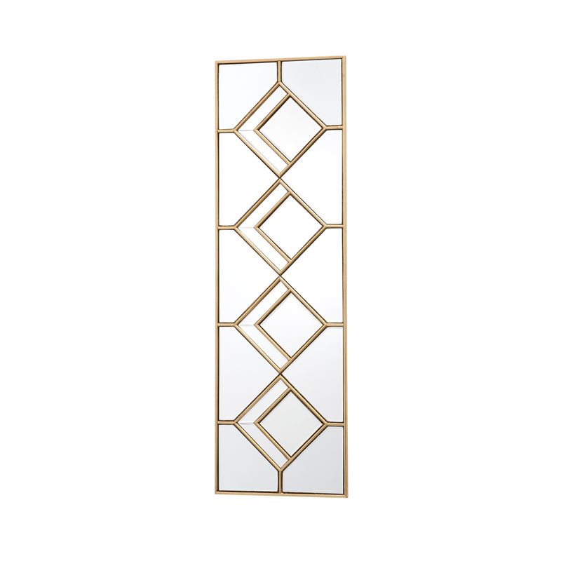 Kipton Rectangle Mirror – Gold Foil Detail (98x30cm) Kipton Rectangle Mirror – Gold Foil Detail (98x30cm)