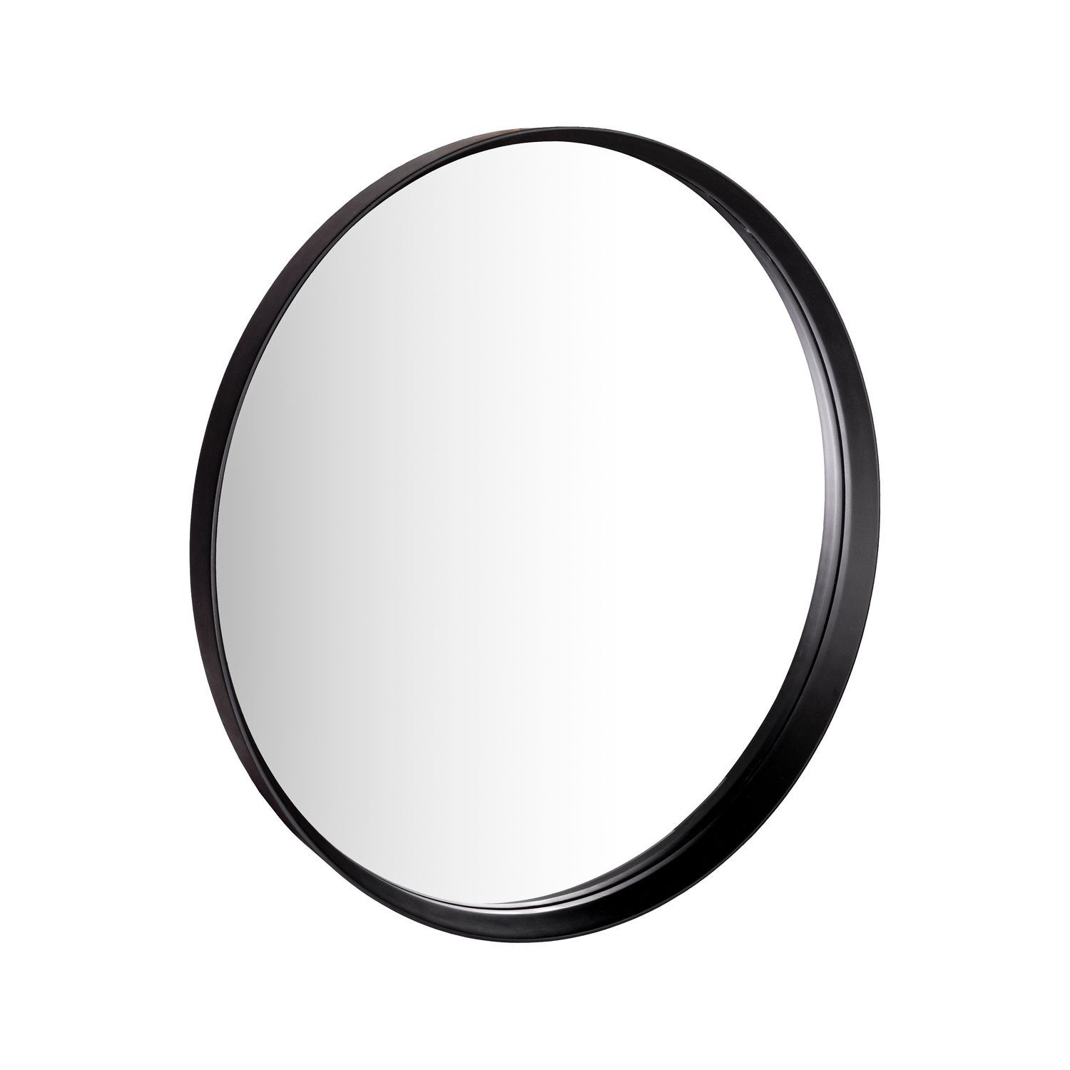 ​Orana Round Mirror – Matt Black Frame (54cm)