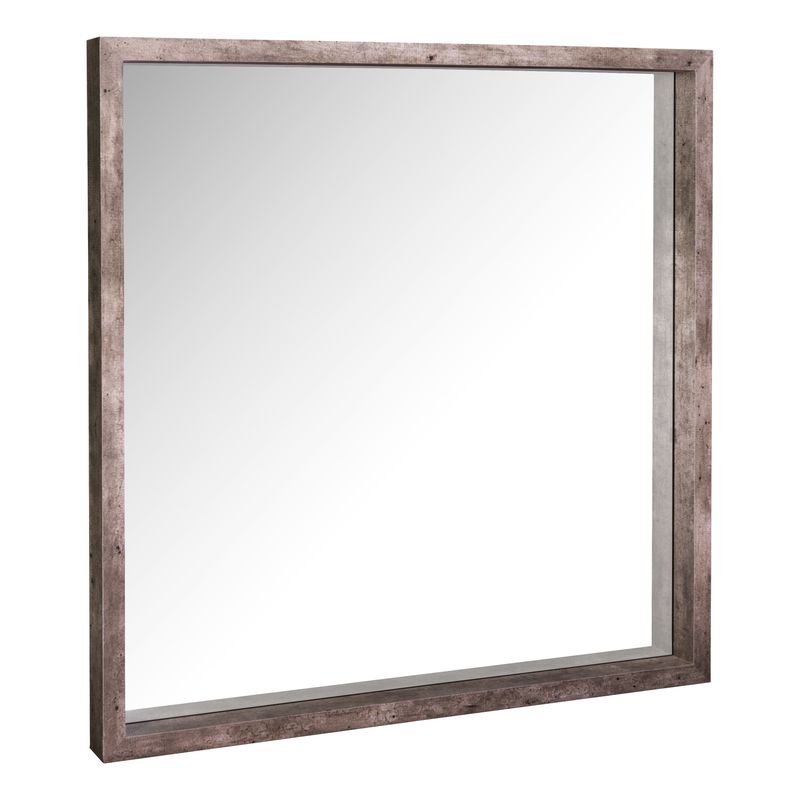 ​Rocco Square Mirror – Distressed Concrete Effect (80x80cm)