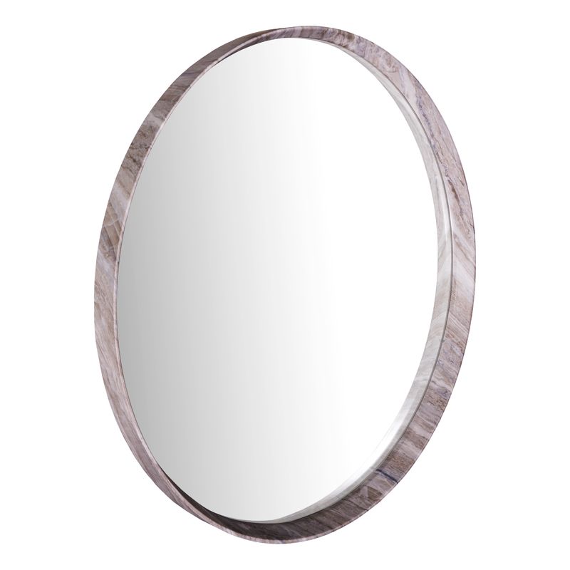 Seyah Round Mirror – Brown Stone Veneer (74cm) Seyah Round Mirror – Brown Stone Veneer (74cm)