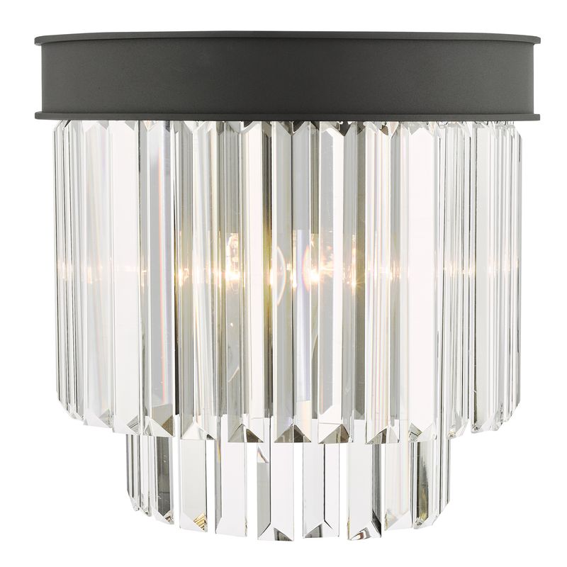 Celeus 2-Light Wall Light – Anthracite & Crystal Celeus 2-Light Wall Light – Anthracite & Crystal