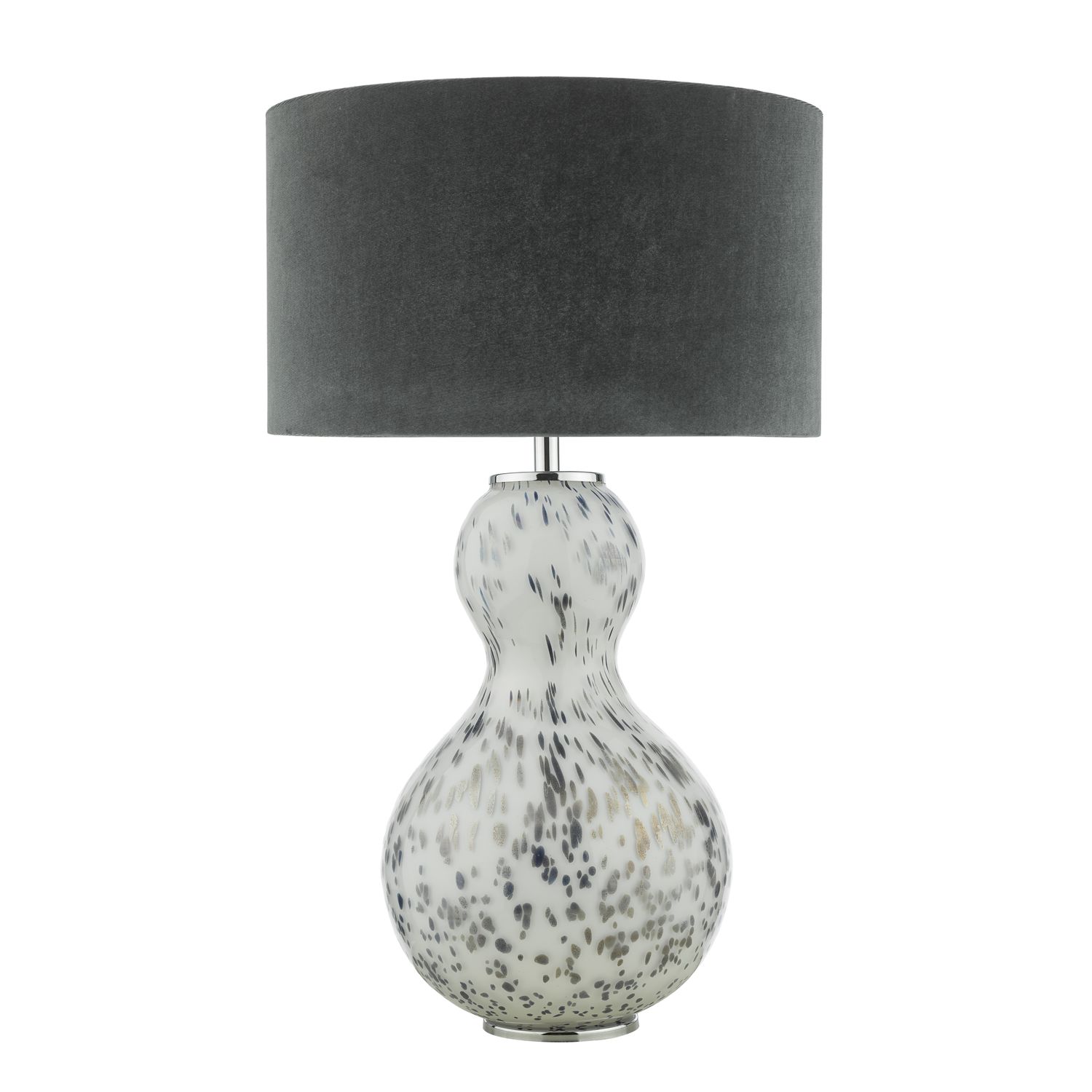 ​Dascha Art Glass Table Lamp – Metallic-Flecked Elegance