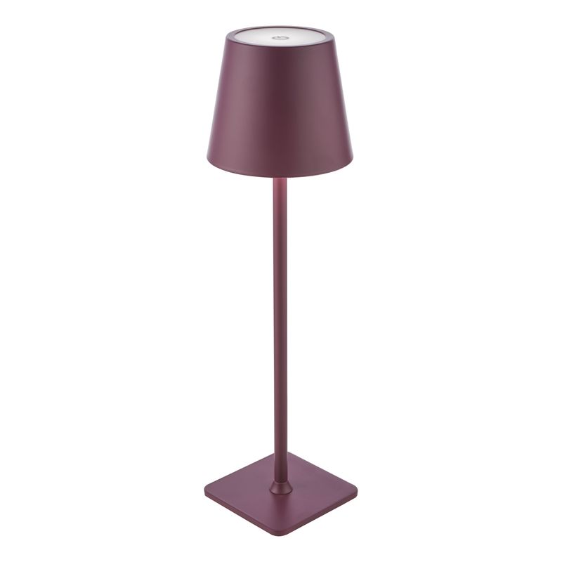 ​Derrick Rechargeable Outdoor Table Lamp – Satin Purple IP54