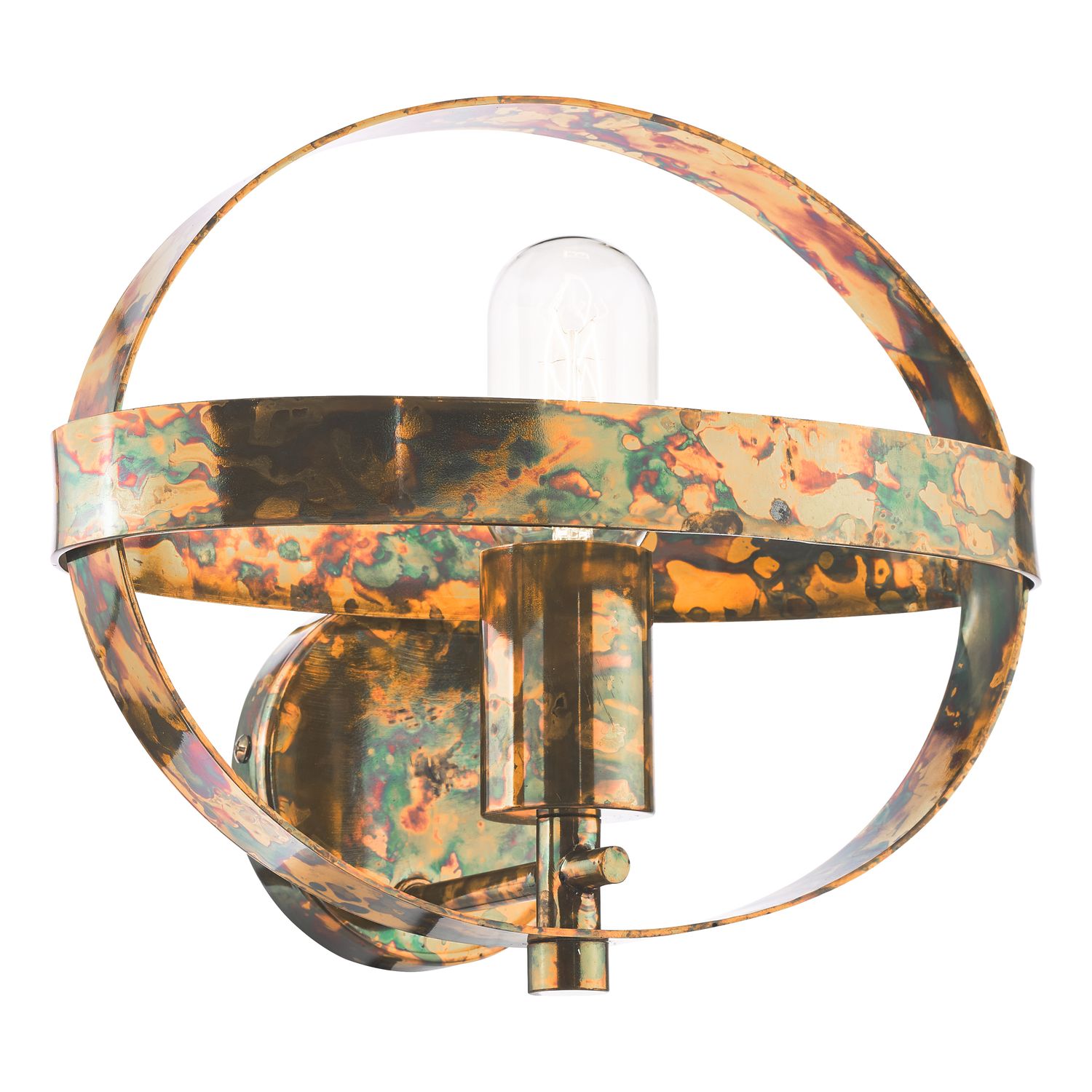 SYMBOL Wall Light – Mottled Copper | Industrial Chic Sconce