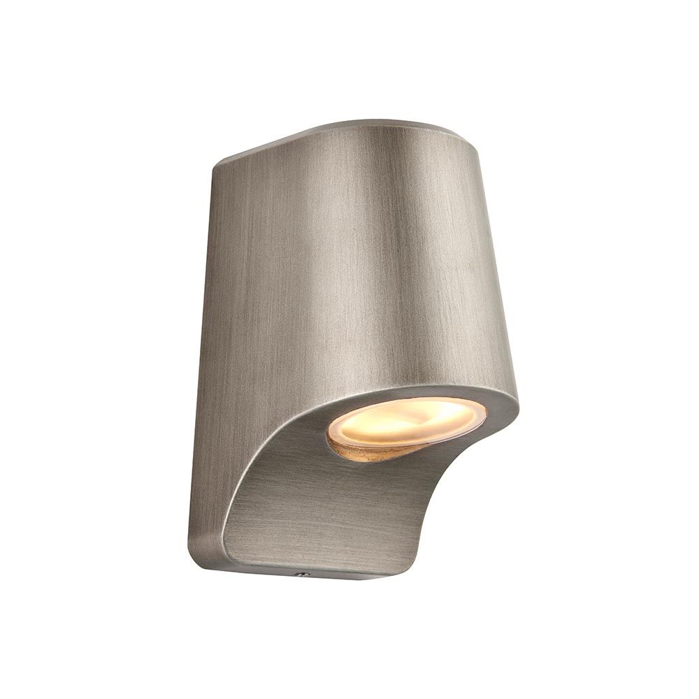 ​Sleek Brushed Silver LED Wall Light – Modern IP44 Design