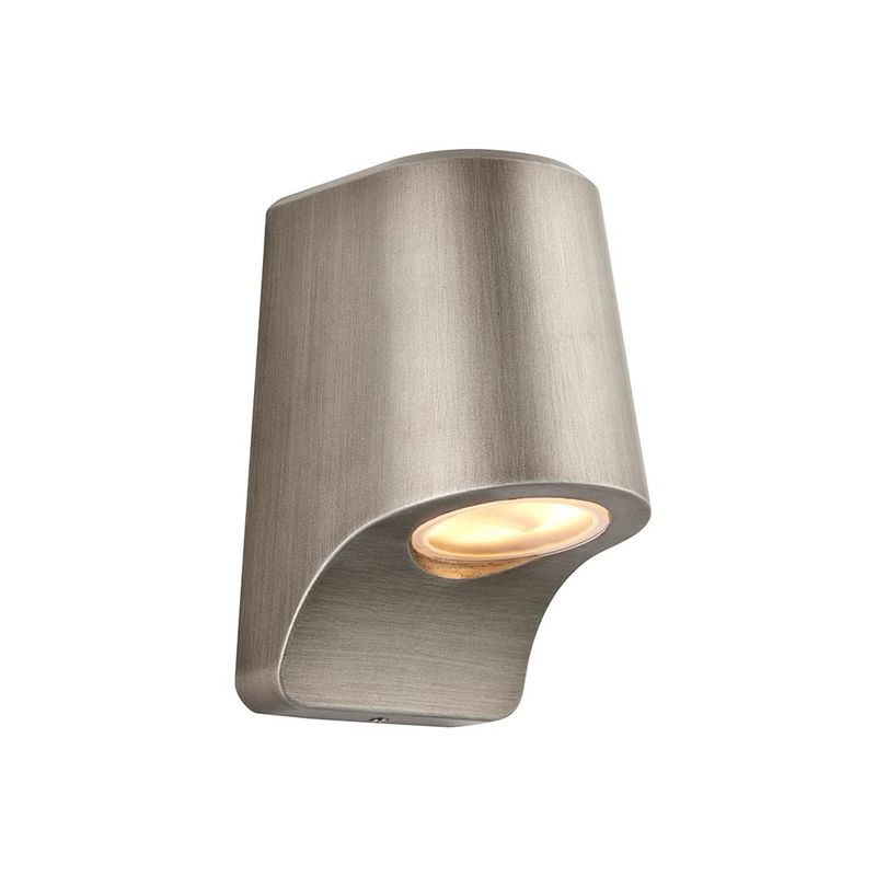 ​Sleek Brushed Silver LED Wall Light – Modern IP44 Design