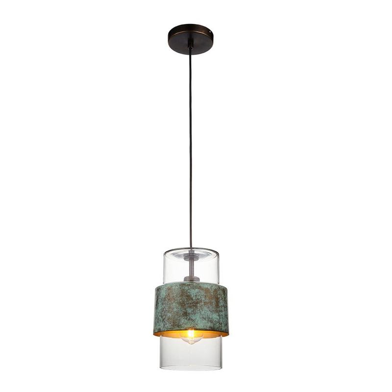 ​Verdigris Bronze Pendant Light – Artisan Hammered Elegance
