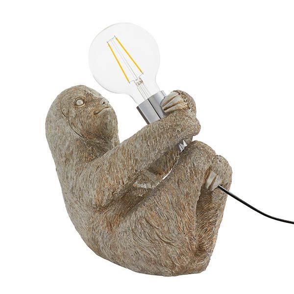 ​Vintage Silver Sloth Table Lamp – Whimsical UK Design