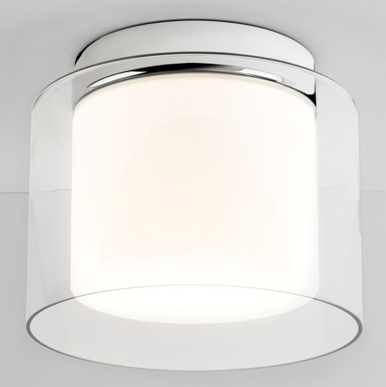 Astro Arezzo Polished Chrome Bathroom Ceiling Light | IP44 Modern Fixture