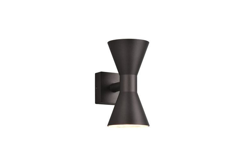 ​Ardas Outdoor Wall Light – Matt Black Up/Down LED Luminaire