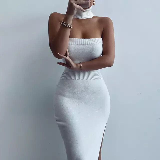 Fashion Slip Off Shoulder Dress Women Summer Dress Women Sexy Bodycon Dress