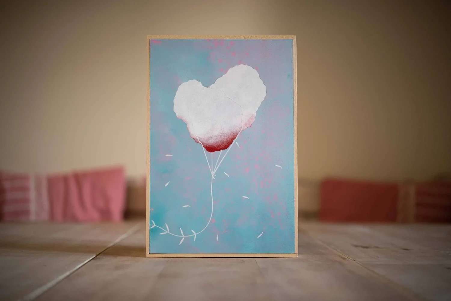 Nuvola Cuore in viaggio verso di te.  The Heart Cloud is traveling towards you.