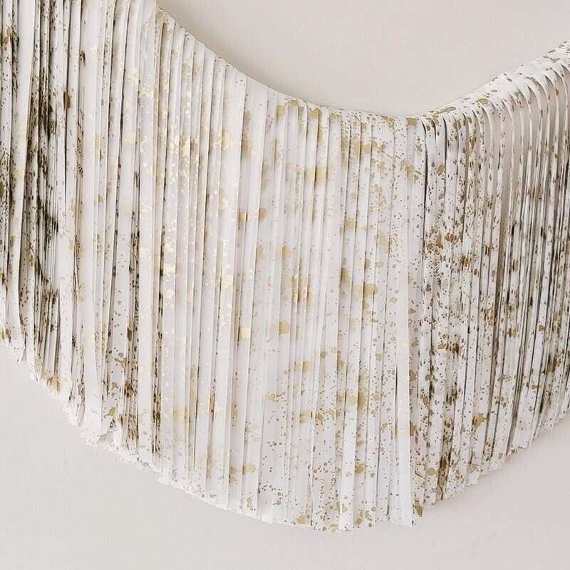 GUIRNALDA XXL BLANCO SPLASH ORO