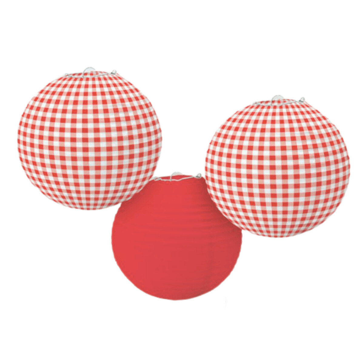 PACK DE 3 LÁMPARAS DE PAPEL 20CM