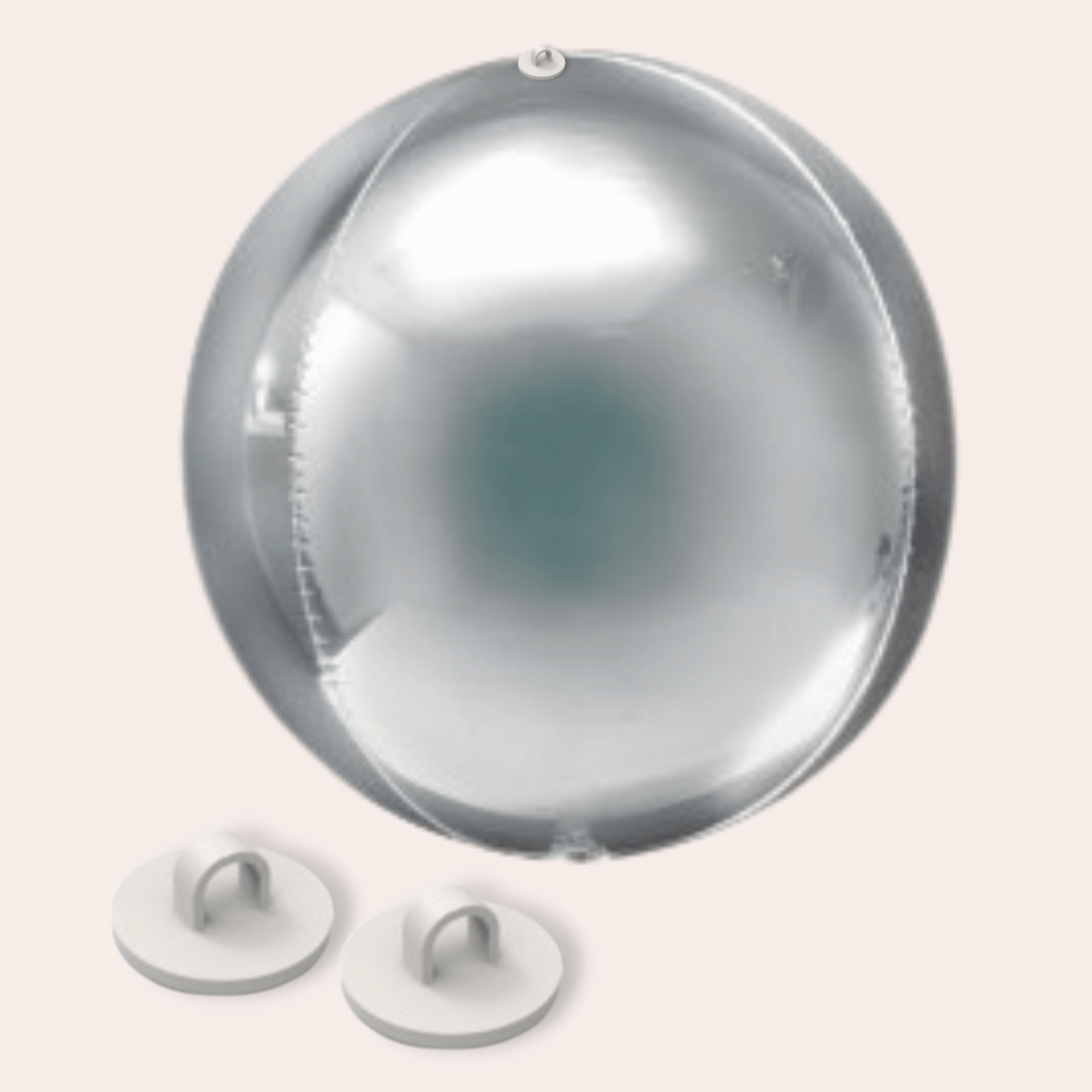 GLOBO BOLA PLATA 53CM