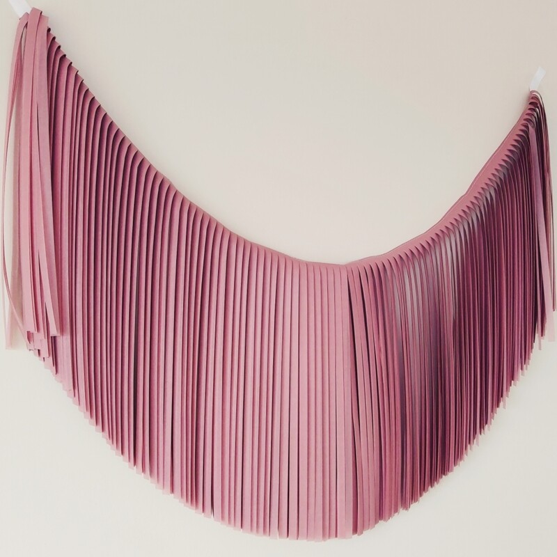 GUIRNALDA XXL ROSA OSCURO EMPOLVADO