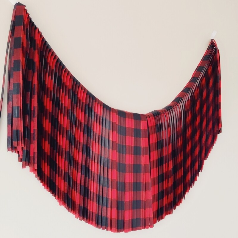 GUIRNALDA XXL VICHY ROJO NEGRO