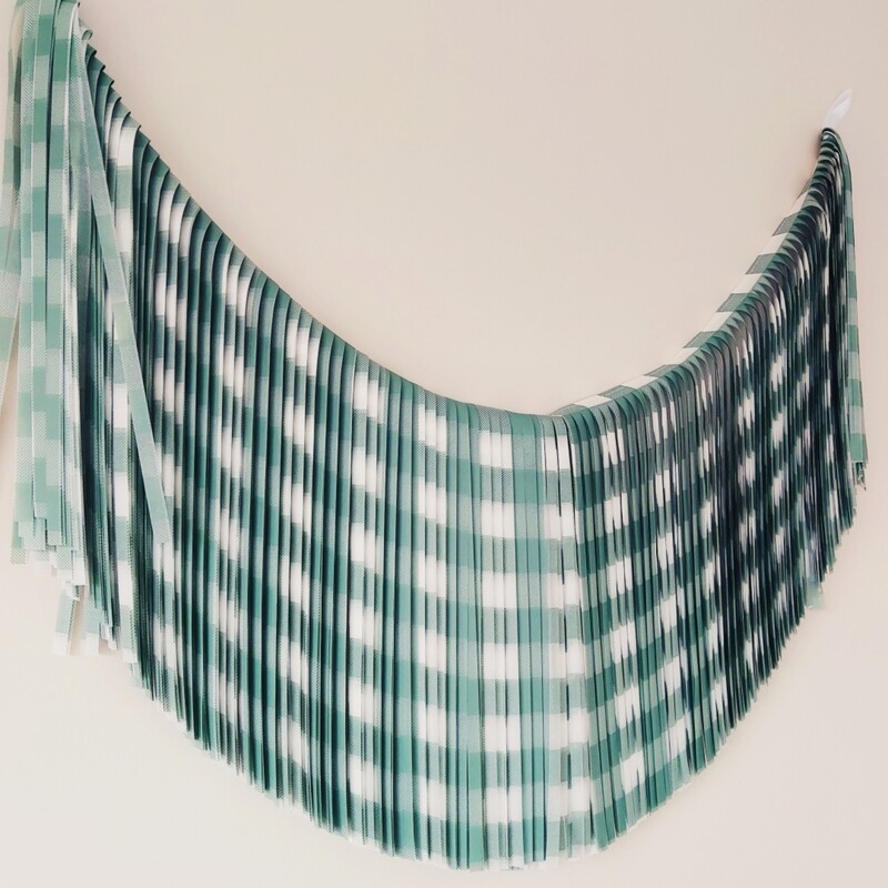 GUIRNALDA XXL VICHY VERDE BLANCO