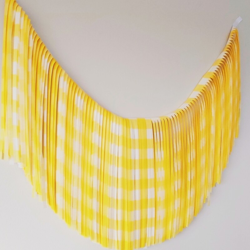 GUIRNALDA XXL VICHY AMARILLO BLANCO