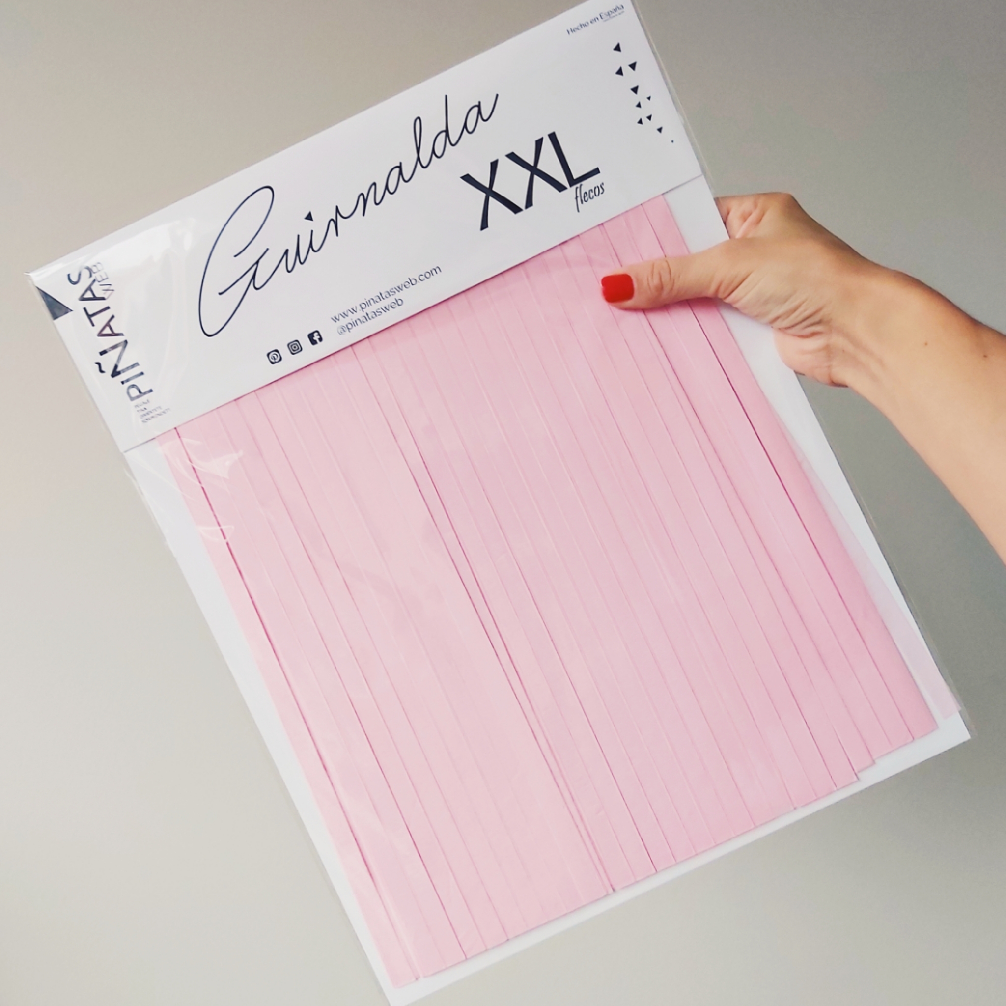 GUIRNALDA XXL ROSA CLARO