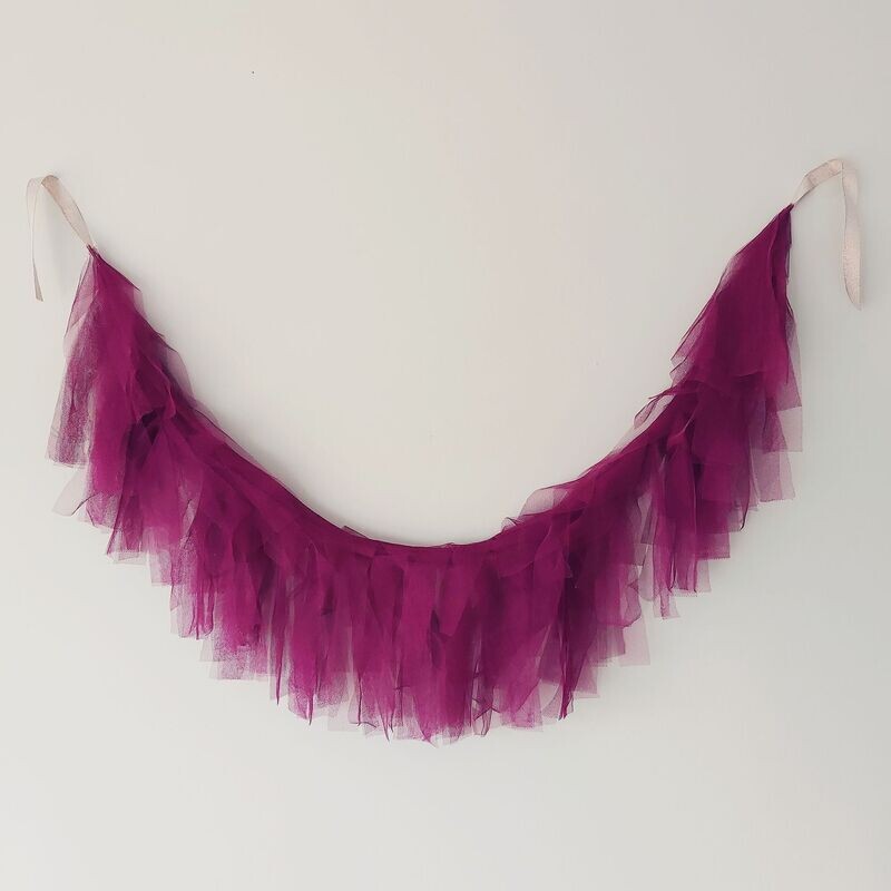 GUIRNALDA TUL  FUCSIA