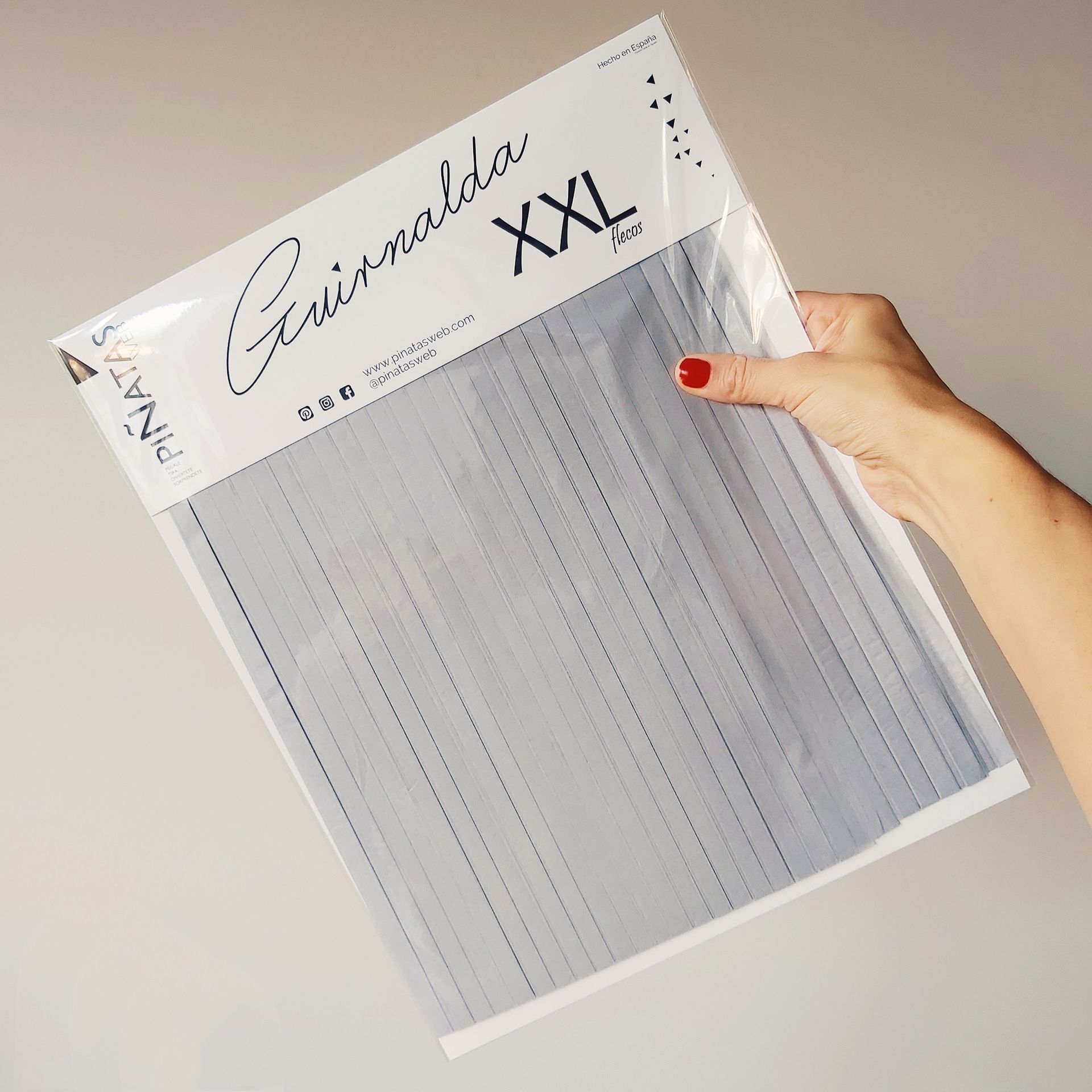 GUIRNALDA XXL GRIS MEDIO