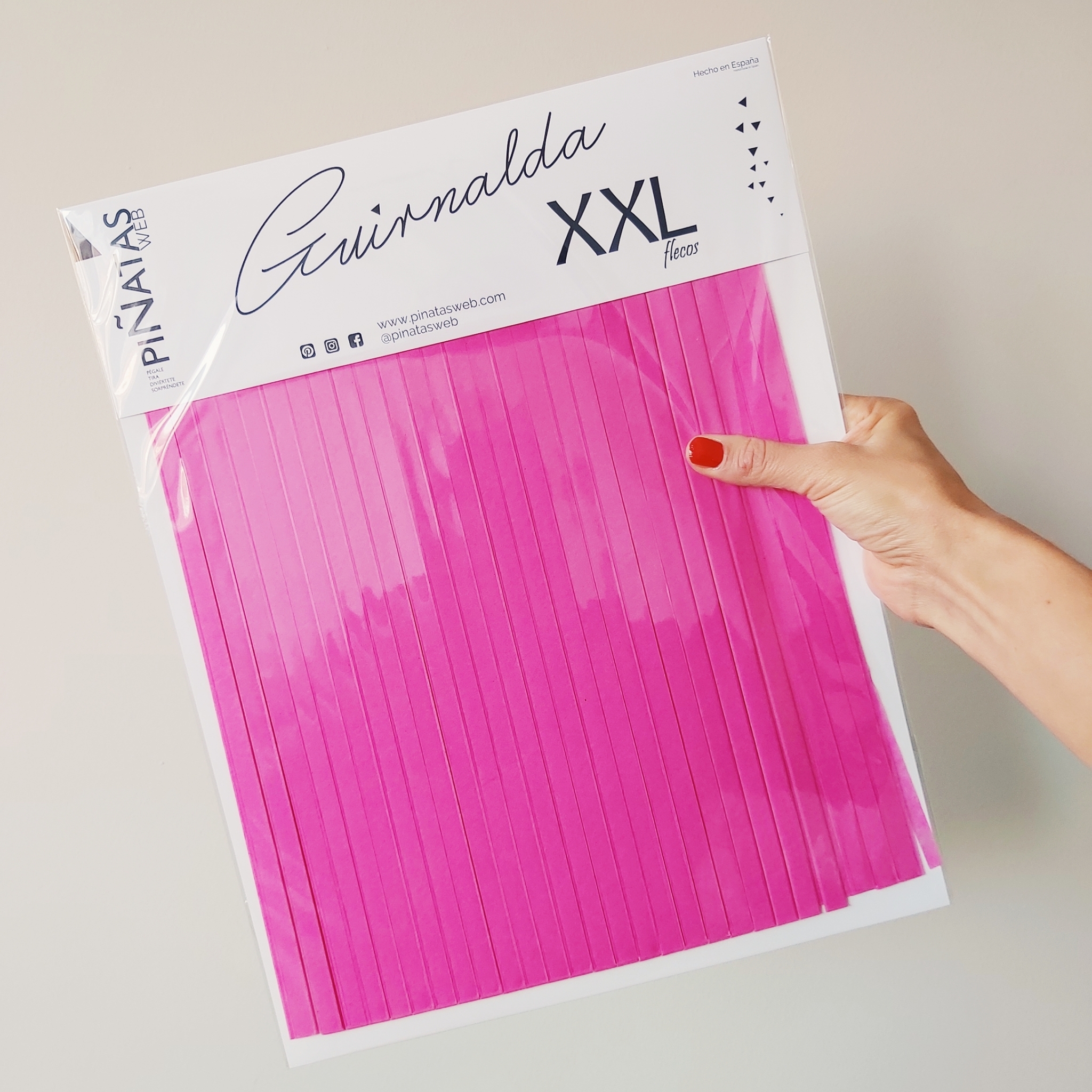 GUIRNALDA XXL ROSA FUERTE