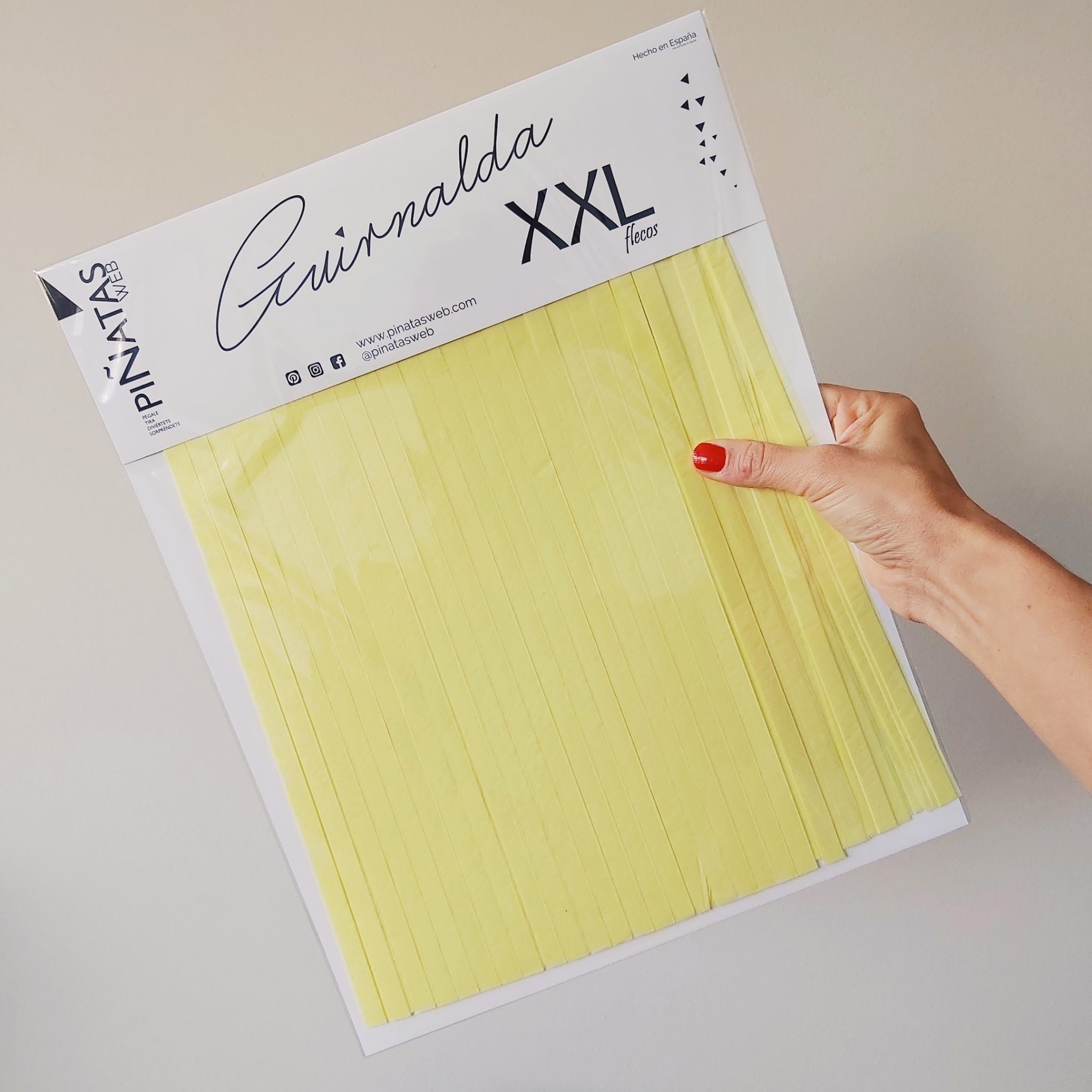 GUIRNALDA XXL AMARILLO CLARO