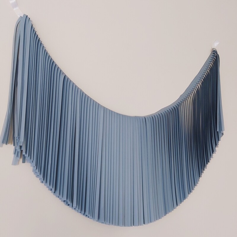 GUIRNALDA XXL AZUL OSCURO EMPOLVADO