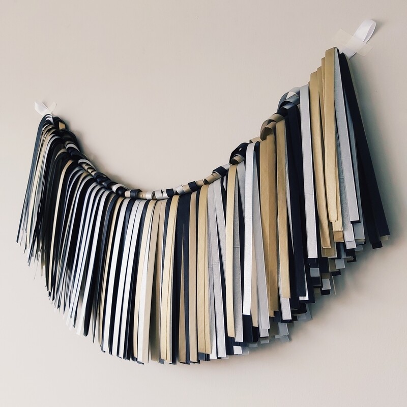 MULTIFLECOS NEGRO ORO PLATA 70CM