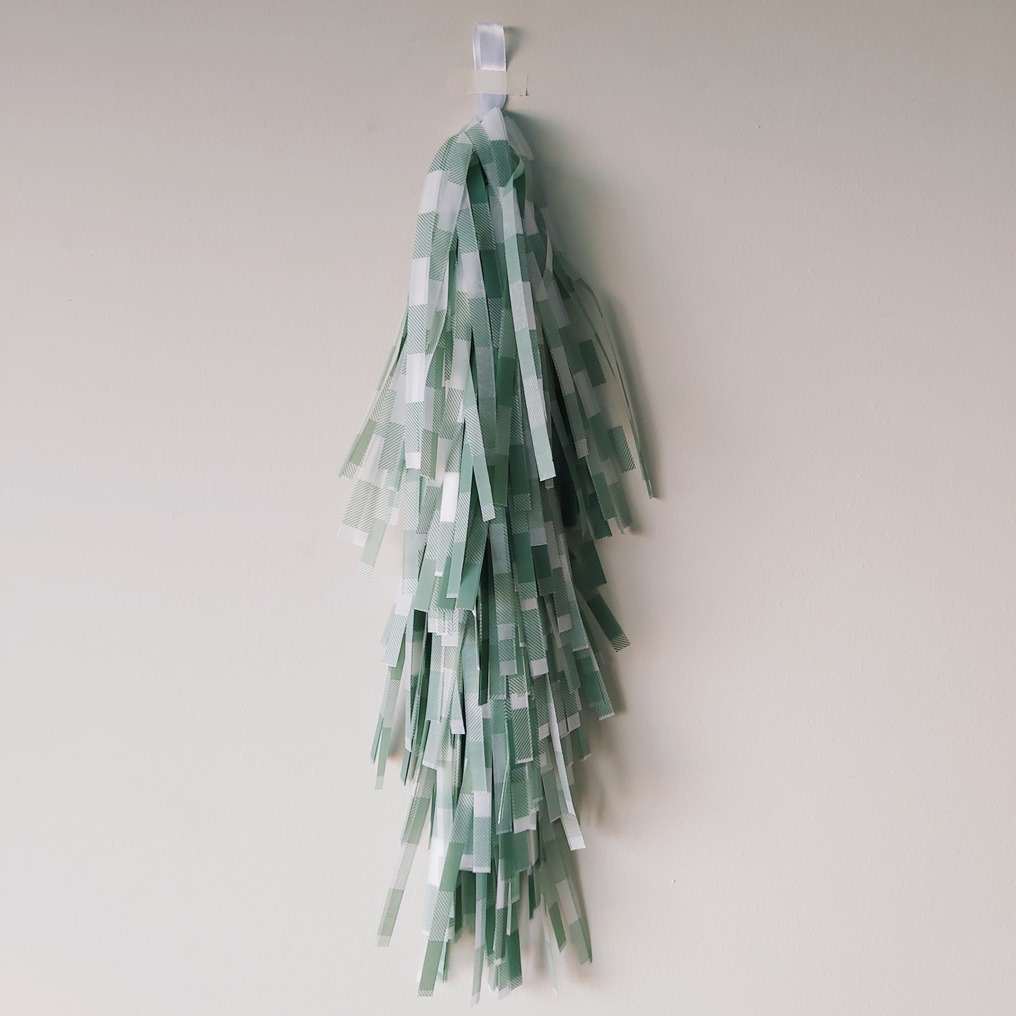 VICHY VERDE BLANCO 35cm