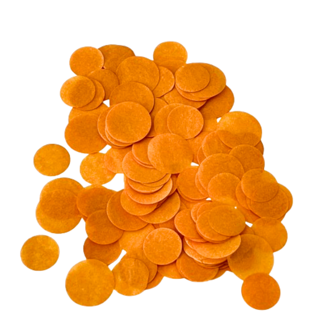 CONFETTI DE PAPEL SEDA MONOCOLOR CARAMELO 15GR Y 30GR