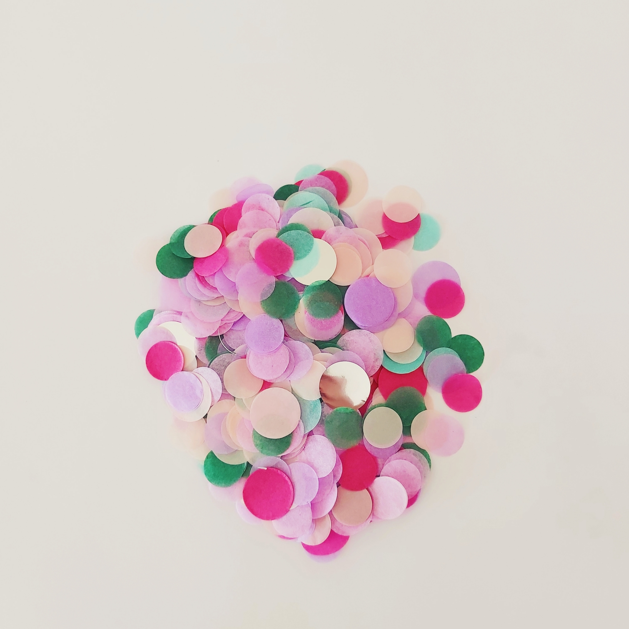 CONFETTI DE PAPEL SEDA MIX LILA MINT 30GR Y 250GR
