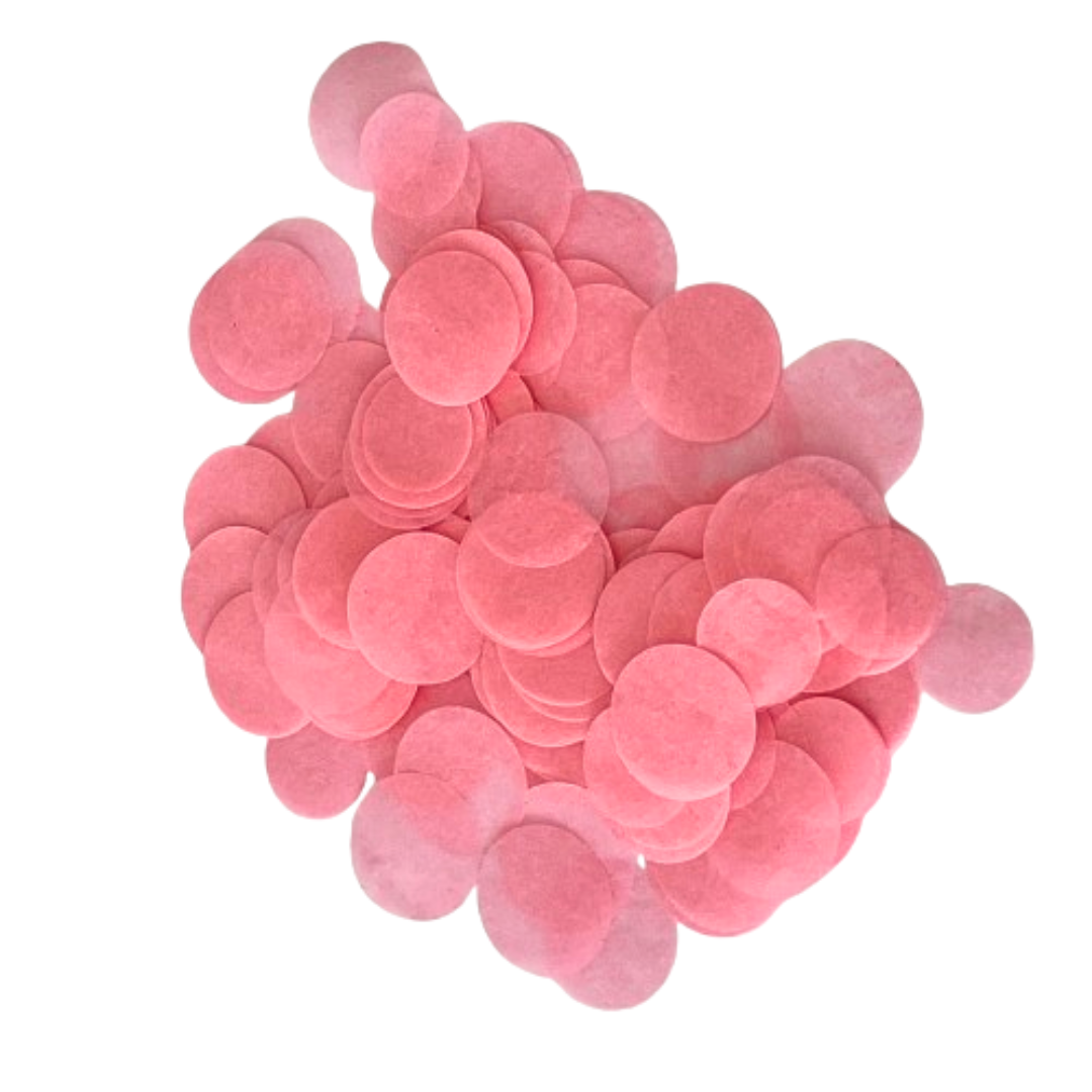 CONFETTI DE PAPEL SEDA MONOCOLOR ROSA CHICLE 15GR Y 30GR