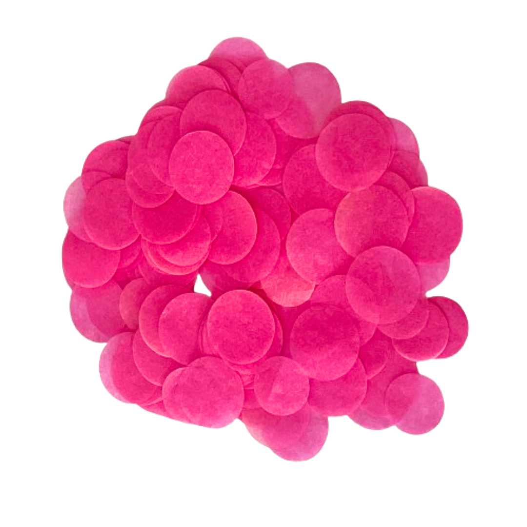 CONFETTI DE PAPEL SEDA MONOCOLOR CICLAMEN 15GR Y 30GR