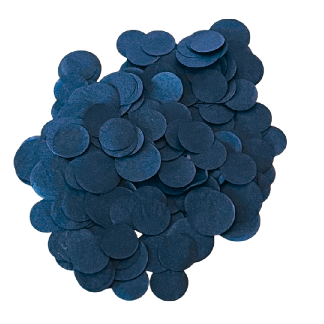 CONFETTI DE PAPEL SEDA MONOCOLOR NOCHE 15GR Y 30GR