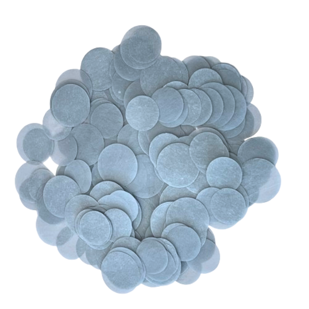 CONFETTI DE PAPEL SEDA MONOCOLOR AZUL OSCURO EMPOLVADO 15GR Y 30GR