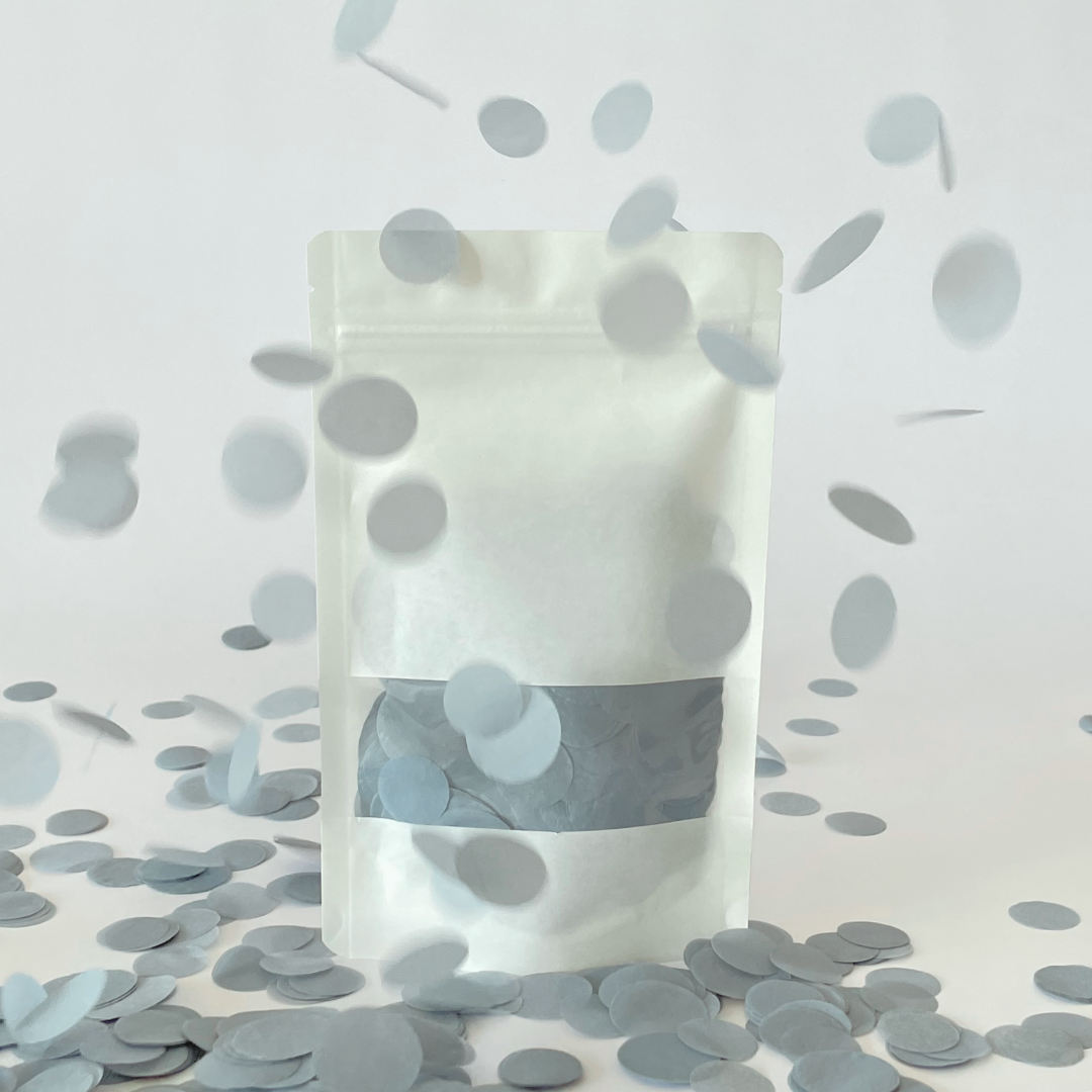 CONFETTI DE PAPEL SEDA MONOCOLOR AZUL OSCURO EMPOLVADO 15GR Y 30GR