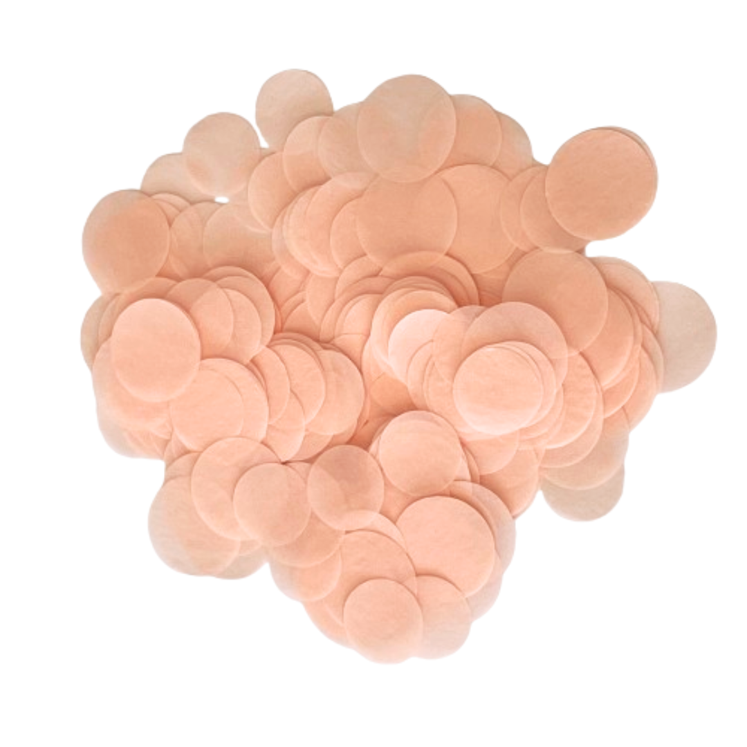 CONFETTI DE PAPEL SEDA MONOCOLOR ROSA CLARO EMPOLVADO 15GR Y 30GR