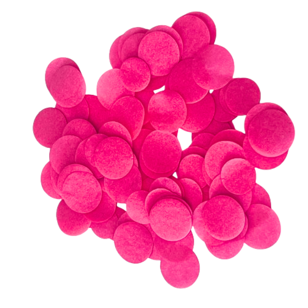 CONFETTI DE PAPEL SEDA MONOCOLOR ROSA FUERTE 15GR Y 30GR