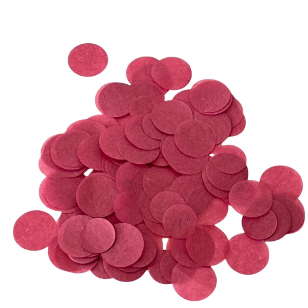 CONFETTI DE PAPEL SEDA MONOCOLOR BORDOU 15GR Y 30GR