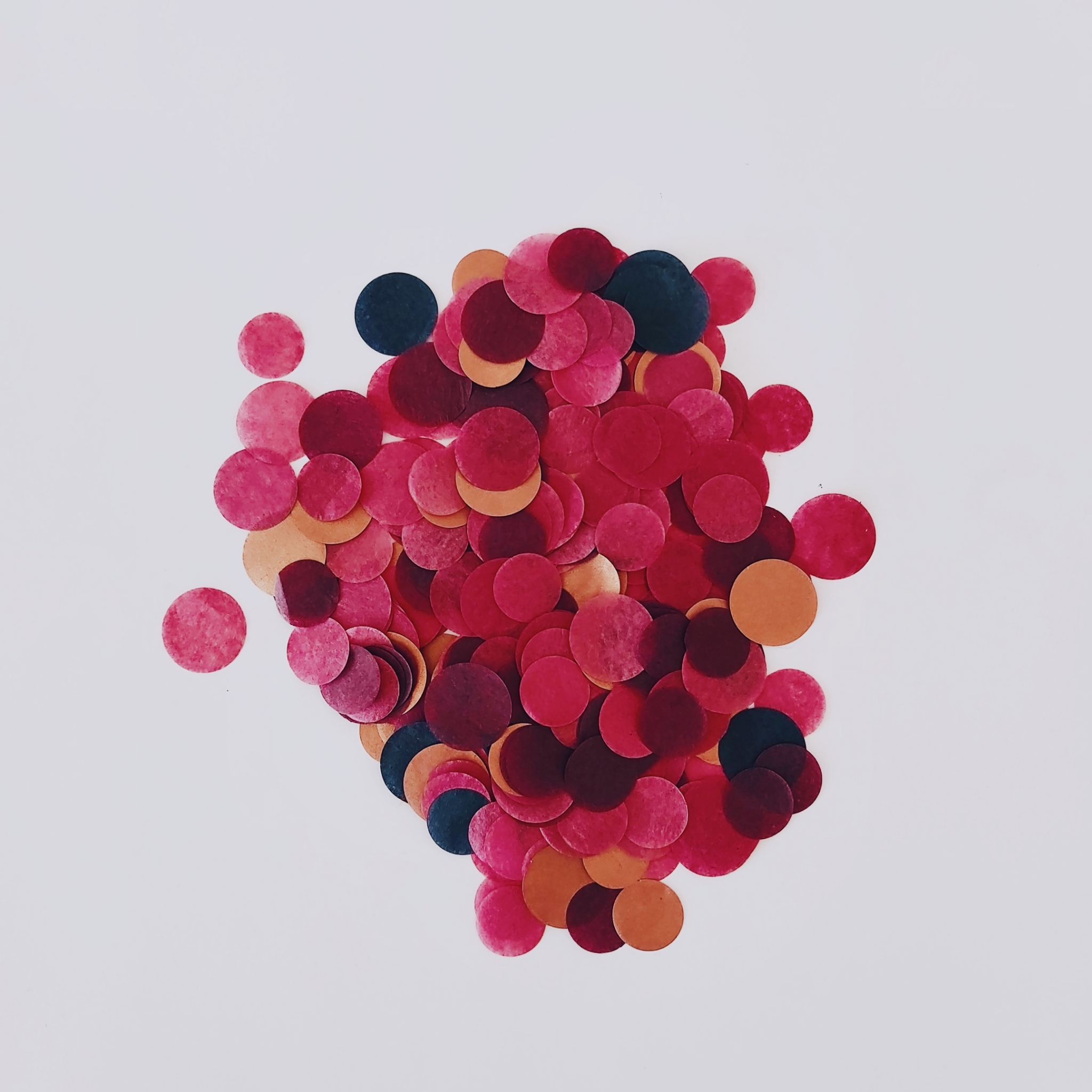 CONFETTI DE PAPEL SEDA MIX FRAMBUESA NOCHE 30GR Y 250GR