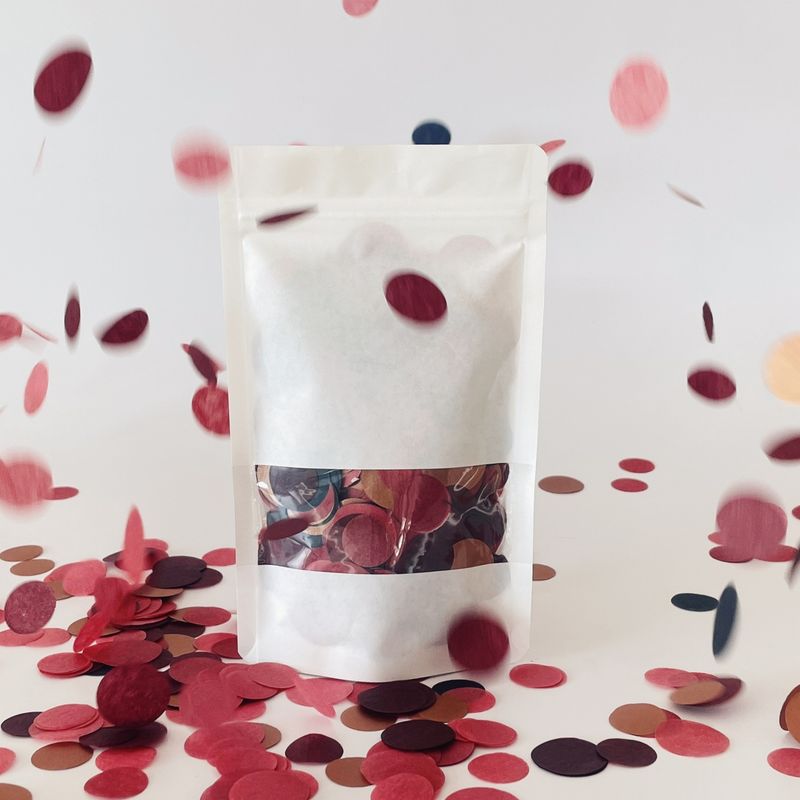 CONFETTI DE PAPEL SEDA MIX FRAMBUESA NOCHE 30GR Y 250GR