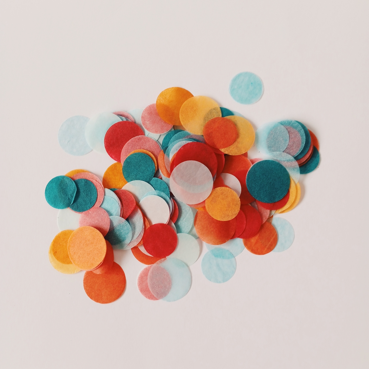 CONFETTI DE PAPEL SEDA MIX MAR CORAL 30GR Y 250GR