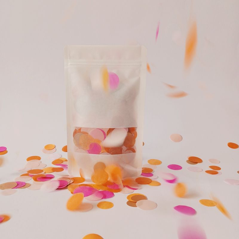 CONFETTI DE PAPEL SEDA MIX SWEET ORANGE 30GR Y 250GR