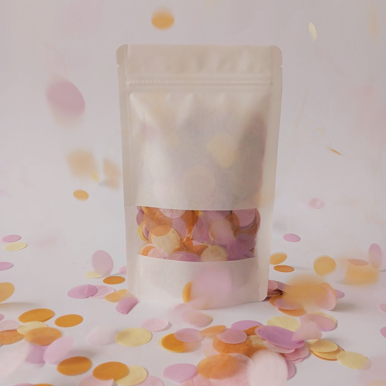 CONFETTI DE PAPEL SEDA MIX SWEET MOSTAZA 30GR Y 250GR